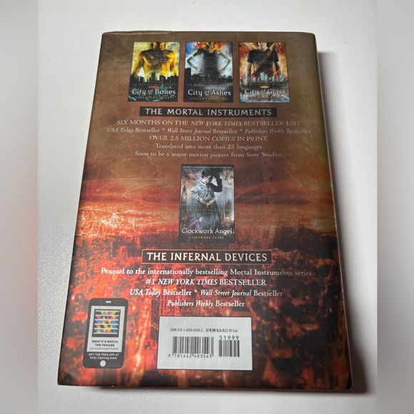 The Mortal Instruments Lot 4 Books 1-4 Cassandra Clare City Of Bones Ashes Glass - Picture 6 of 14